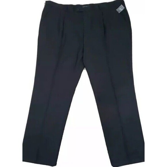 EUC KS Signature by KingSize Men's Big & Tall  Plain Front Tuxedo Pants 50x38 - Picture 1 of 3